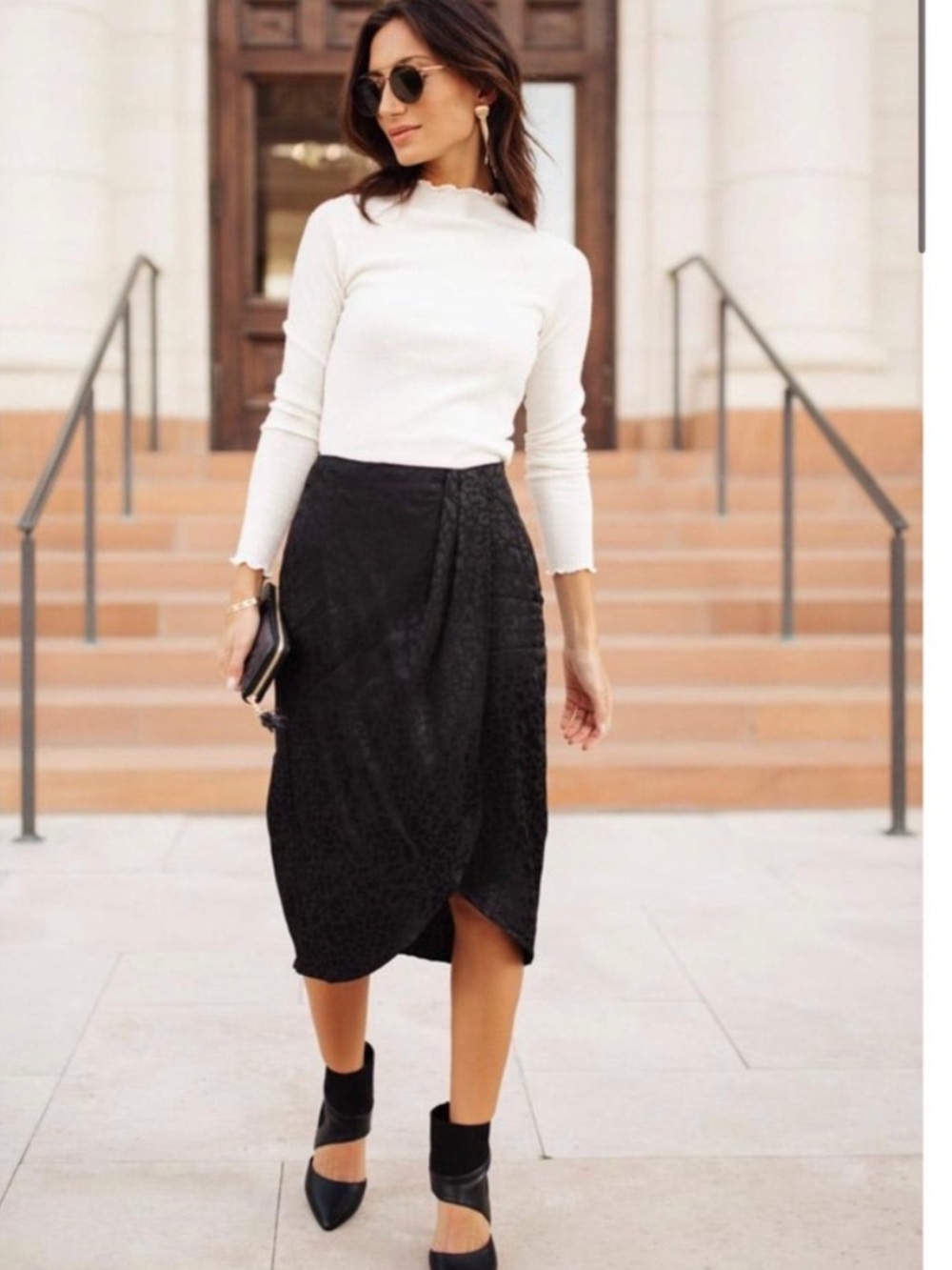 Bohme leopard Pring Midi Skirt - Classic Women’s Skirt NWT
